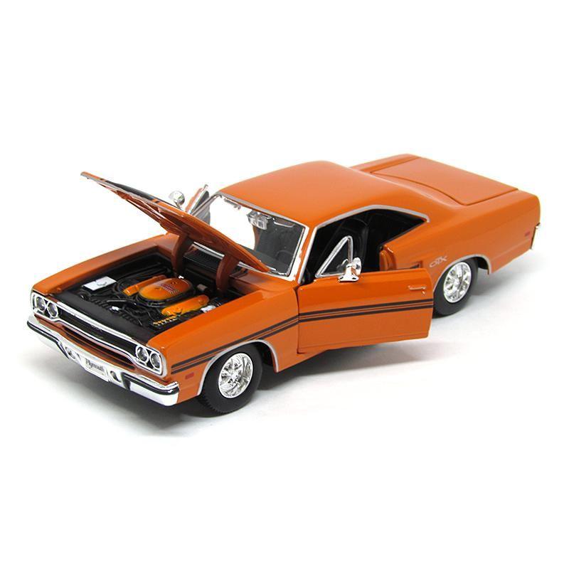 Miniatura Plymouth GTX 1970 Laranja 1:25 Maisto - Carrinhos e Cia